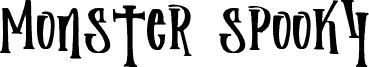 Monster Spooky font