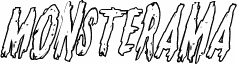 Náhled písma Monsterama Outline Italic