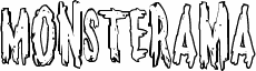 Náhled písma Monsterama Outline Regular