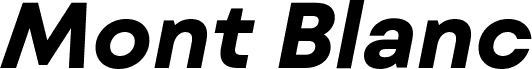 Mont Blanc-Trial Bold Italic