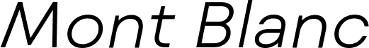 Mont Blanc-Trial Light Italic