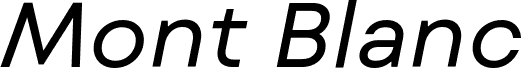 Mont Blanc-Trial Regular Italic