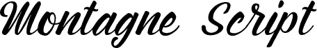 Montagne Script Free Demo Regular