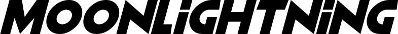 Moonlightning Italic