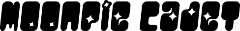 Preview of the MoonPie Cadet   GoodSlant font