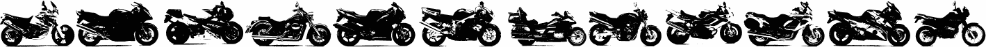 Preview of the MotorBikez font