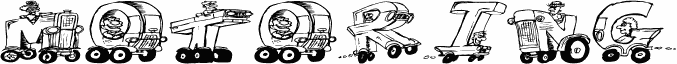 Preview of the Motoring font