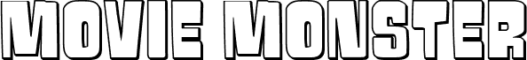 Movie Monster Spaced font