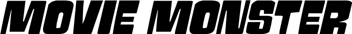 Podgląd czcionki Movie Monster Expanded Italic