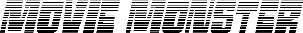 Podgląd czcionki Movie Monster Gradient Italic