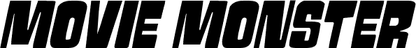 Podgląd czcionki Movie Monster Italic