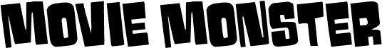 Movie Monster Rotated 2 font