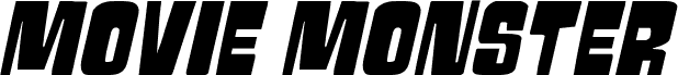 Podgląd czcionki Movie Monster Spaced Italic