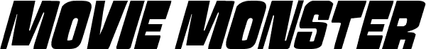 Podgląd czcionki Movie Monster Super-Italic