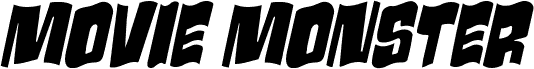 Podgląd czcionki Movie Monster Wavy 2 Italic
