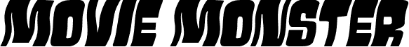Podgląd czcionki Movie Monster Wavy Italic