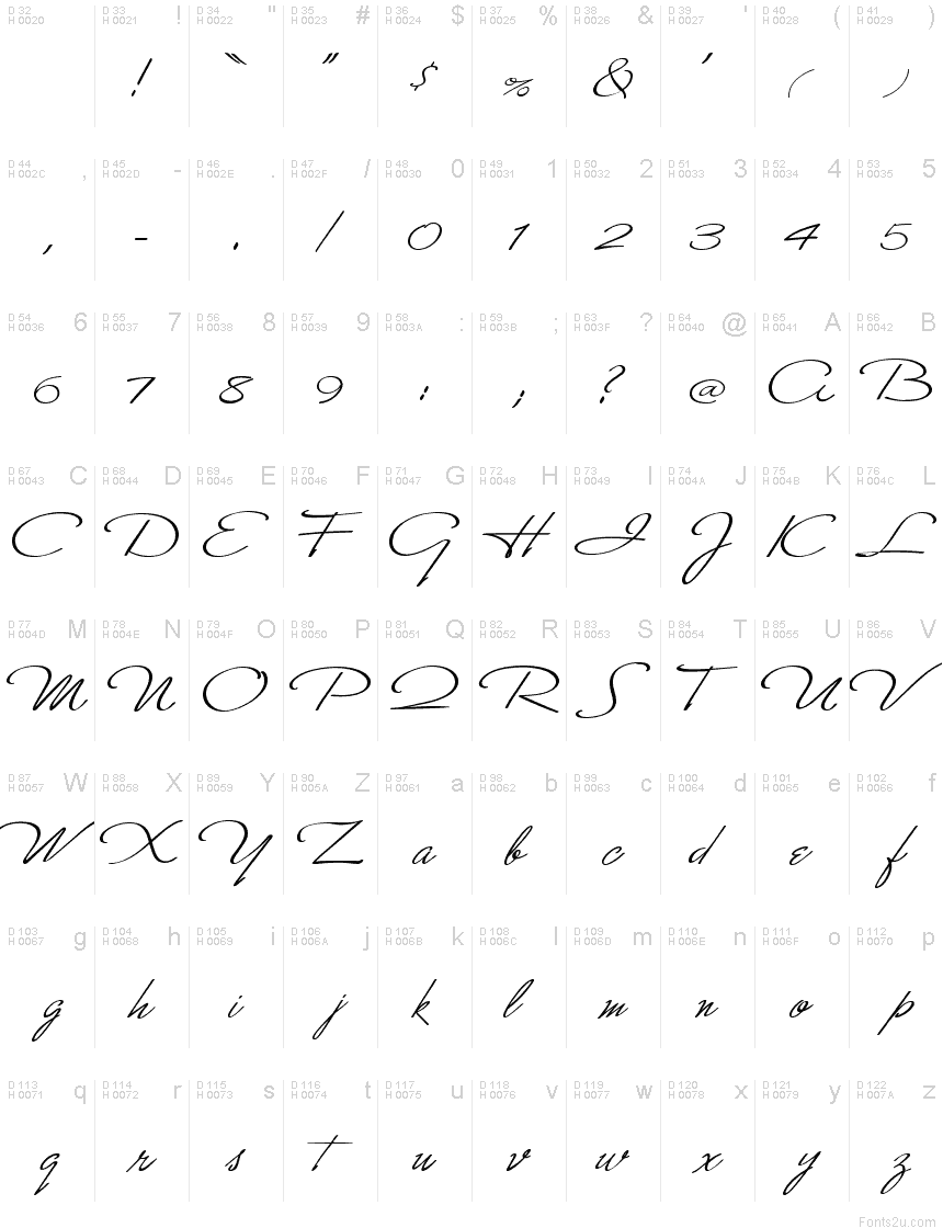 Monika Italic font