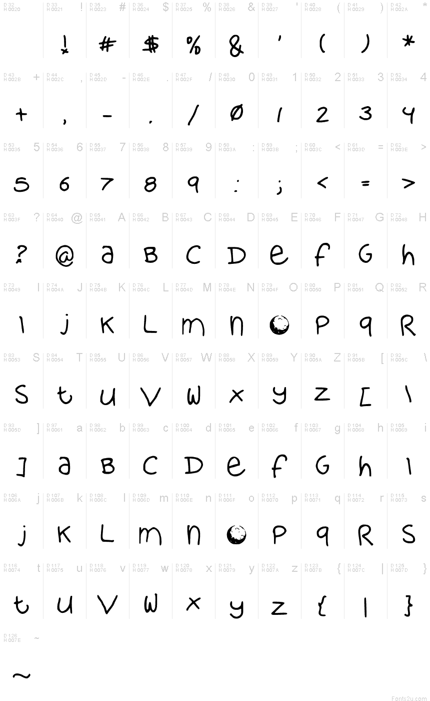 mood font