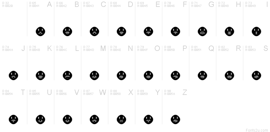 Basic Latin - charmap
