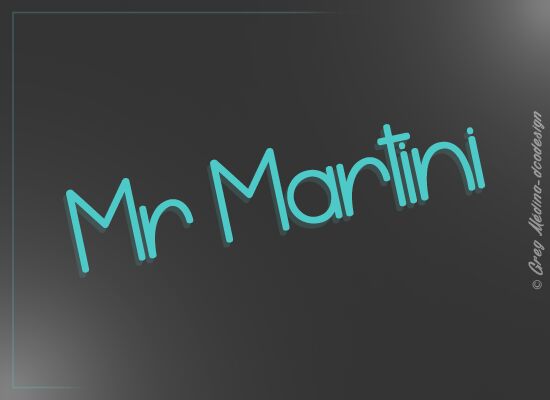 Mr Martini Czcionka