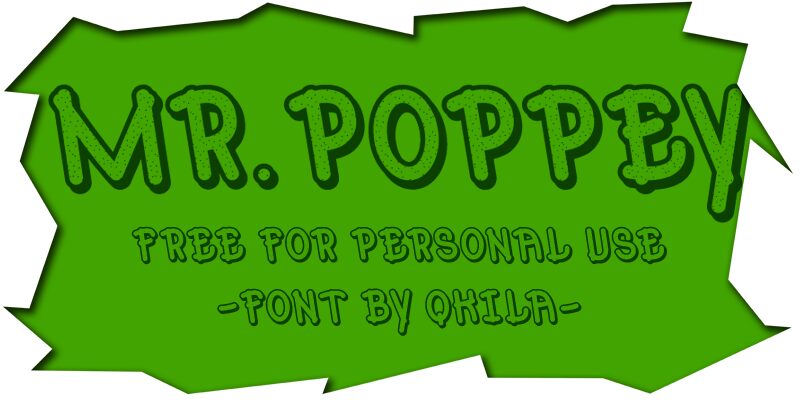 Mr.Poppey Schriftart