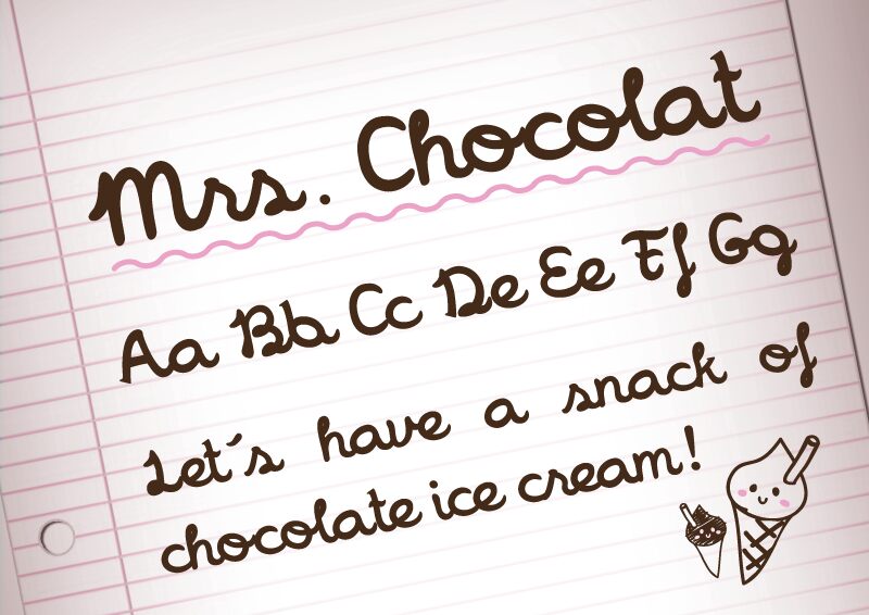 Mrs Chocolat Schriftart
