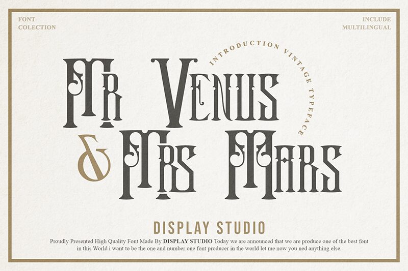 Mr.Venus & Mrs.Mars Carattere