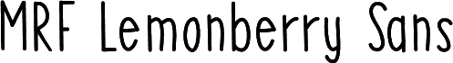 MRF Lemonberry Sans