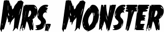 Mrs. Monster Condensed Italic