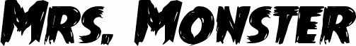 Mrs. Monster Expanded Italic