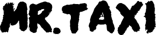 Preview of the MR.TAXI regular font