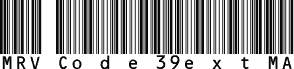 MRV Code39extMA