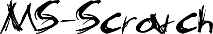 Попередній перегляд шрифту MS-Scratch