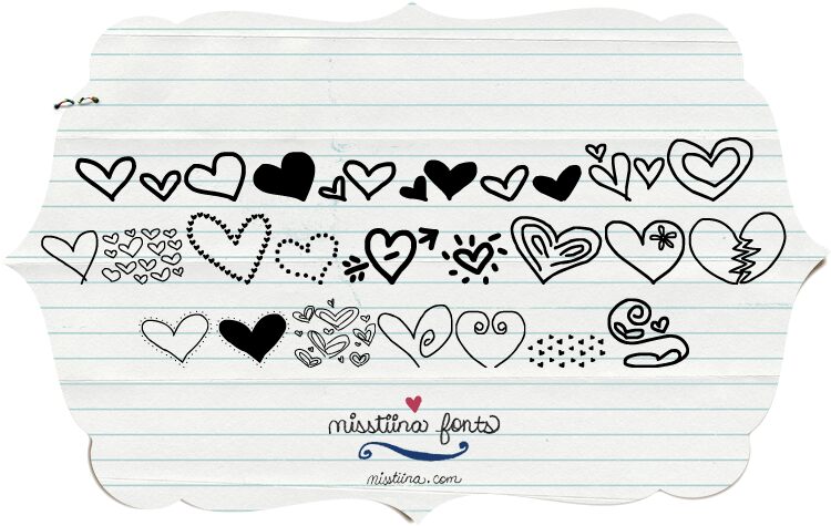 MTF Heart Doodle Carattere