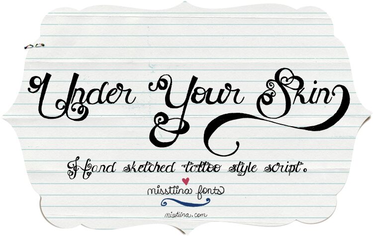 MTF Under Your Skin Czcionka