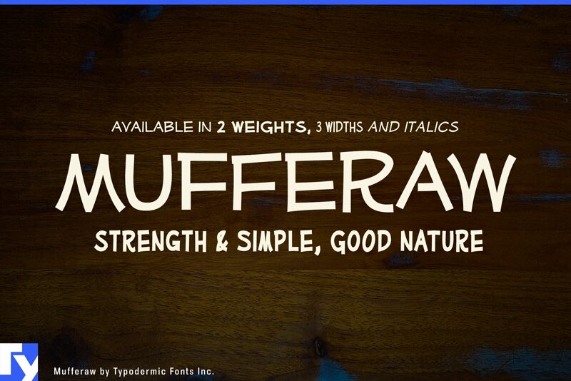 Mufferaw Schriftart