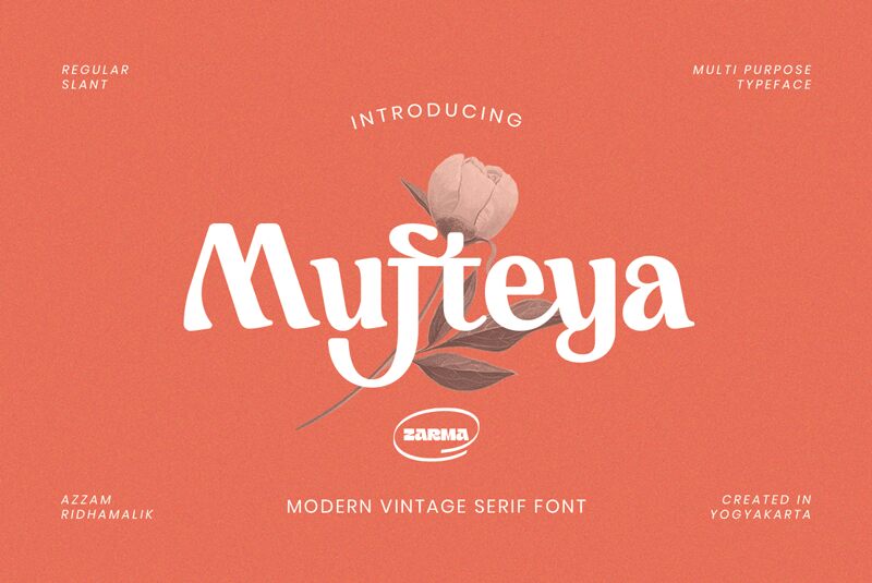 Mufteya Schriftart