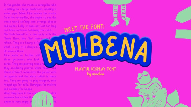 Mulbena Schriftart