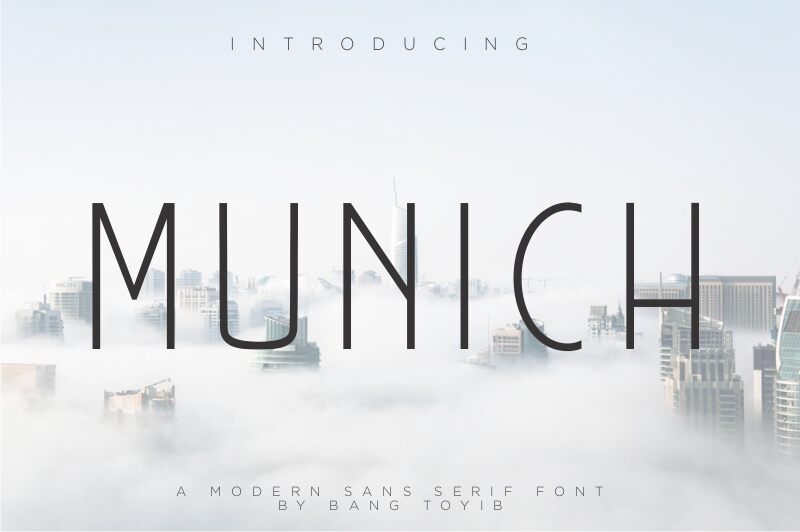MUNICH Regular Schriftart