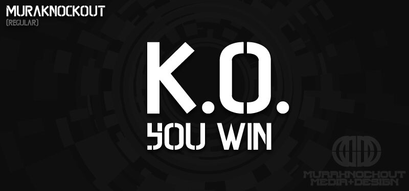 Mura-Knockout Czcionka