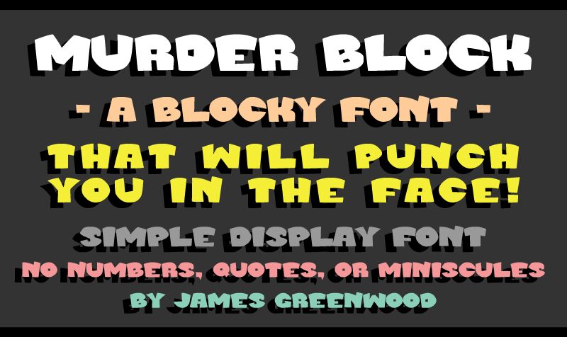 Murder Block Font