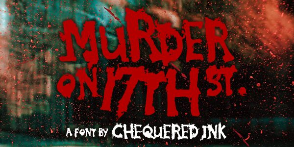 Murder on 17th St. Czcionka