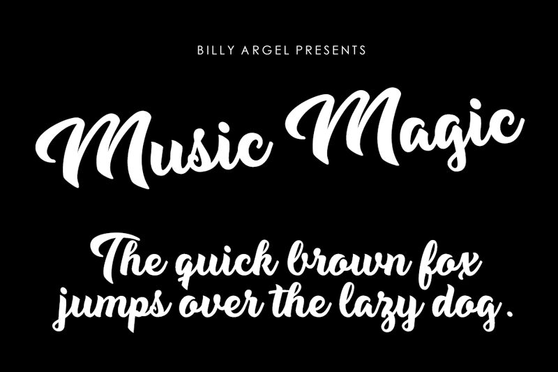 Music Magic Schriftart
