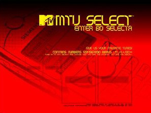music television selector フォント