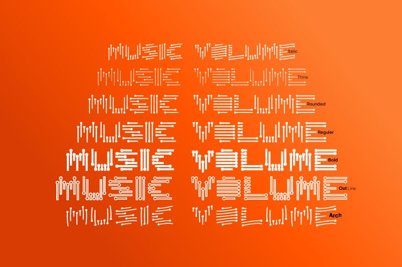 Music Volume Schriftart
