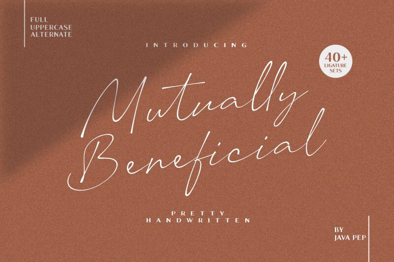 Mutually Beneficial — Презентація шрифту