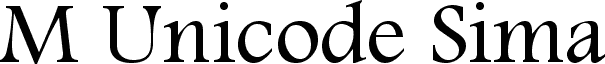 M Unicode Sima