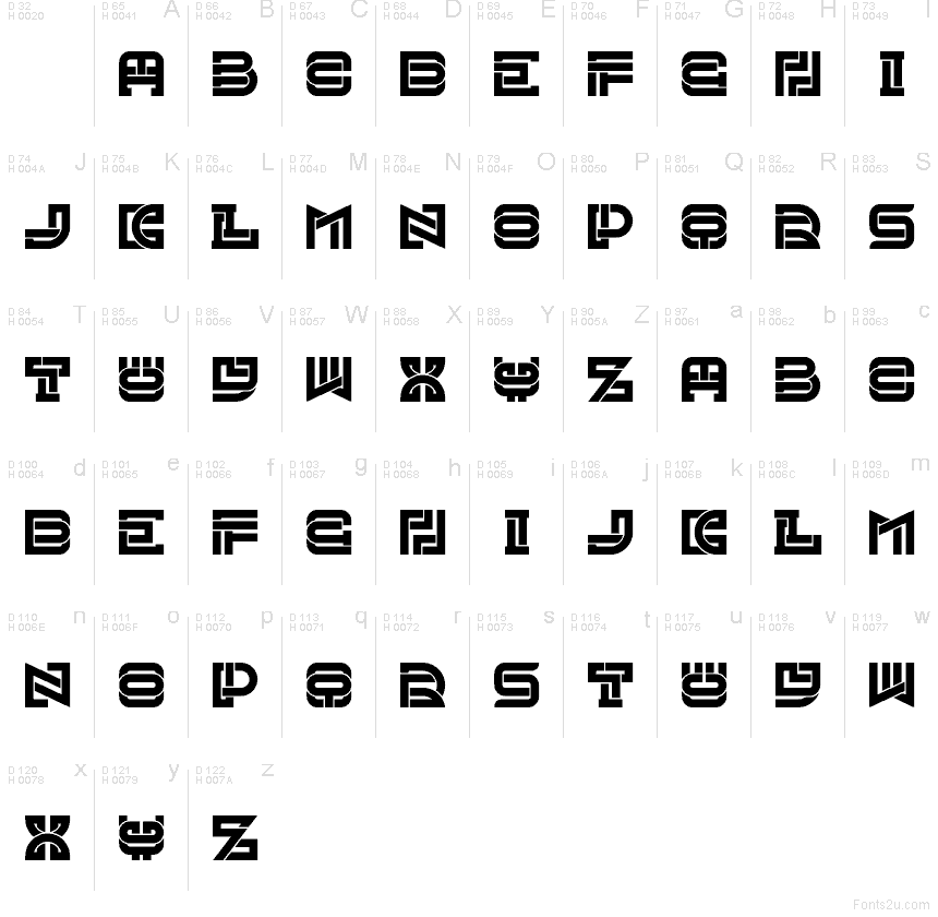 Basis-Lateinisch - Zeichentabelle