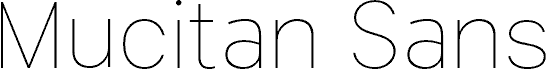 Mucitan Sans Thin