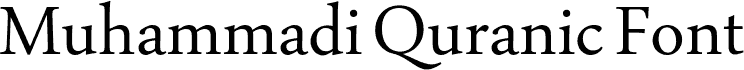 Muhammadi Quranic Font